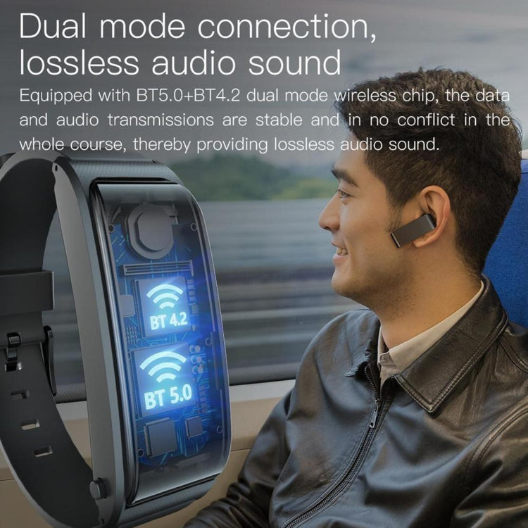 JAKCOM F2 1.28 inch TFT Color Screen Bluetooth Earphone Smart Watch, Support Sleep Monitoring / Heart Rate Monitoring / Bluetooth Call / NFC Function(Black) - Smart Wear by JAKCOM | Online Shopping UK | buy2fix