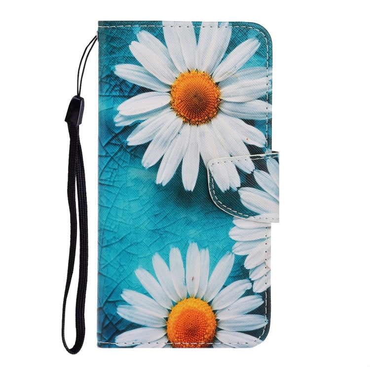 For iPhone 13 3D Colored Drawing Horizontal Flip Leather Phone Case(Chrysanthemum) - Apple Accessories by buy2fix | Online Shopping UK | buy2fix