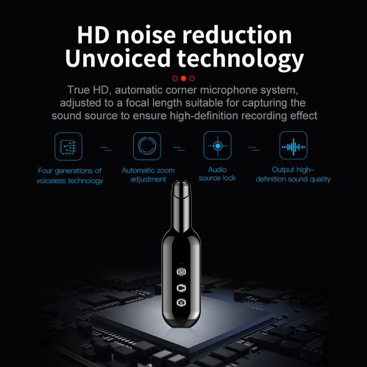 D3 AI Smart High-definition Noise Reduction Voice Recorder, Capacity:128GB(Black) - Security by buy2fix | Online Shopping UK | buy2fix