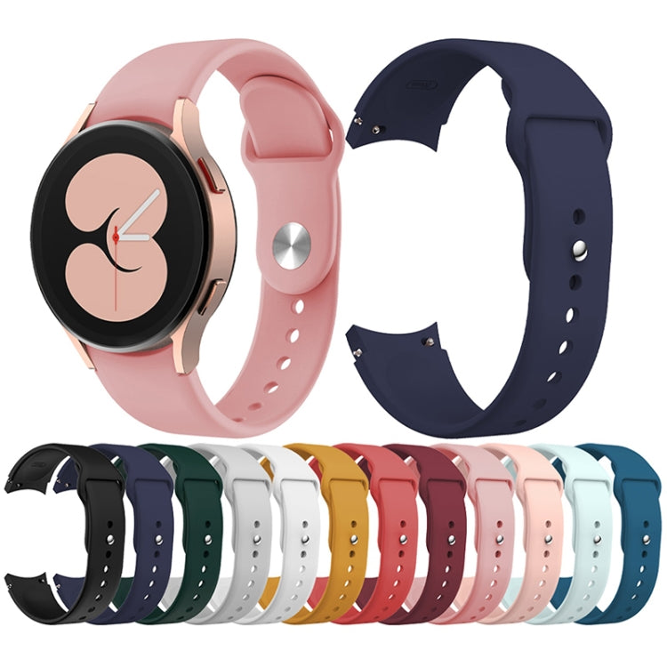 For Samsung Galaxy Watch4 40&44mm/Watch4 Classic 42&46mm Silicone Reverse Buckle Watch Band(Rose Pink) - Smart Wear by buy2fix | Online Shopping UK | buy2fix