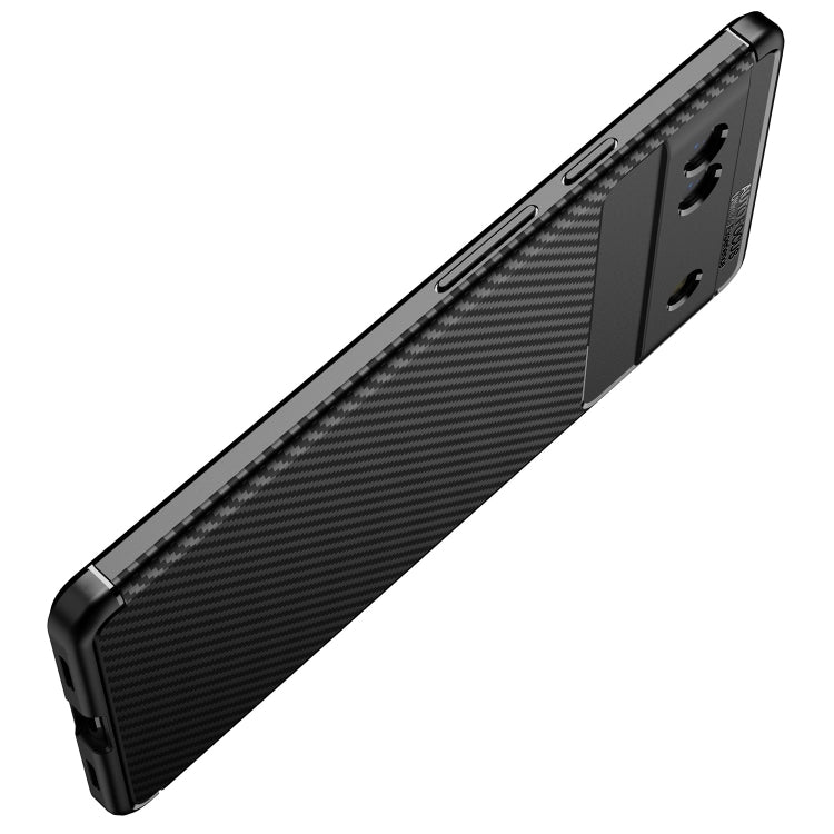 For Google Pixel 6a Carbon Fiber Texture Shockproof TPU Phone Case(Blue) - Google Cases by buy2fix | Online Shopping UK | buy2fix