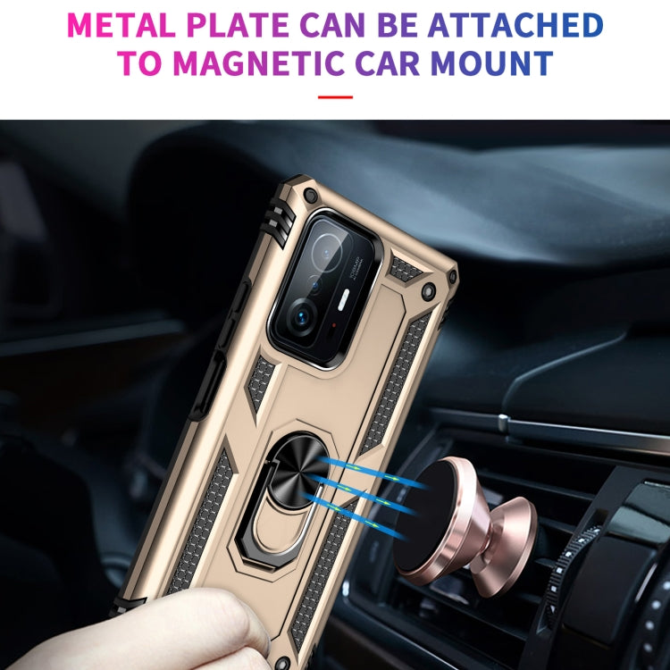 For Xiaomi 11T Pro Shockproof TPU + PC Phone Case(Gold) - Xiaomi Cases by buy2fix | Online Shopping UK | buy2fix