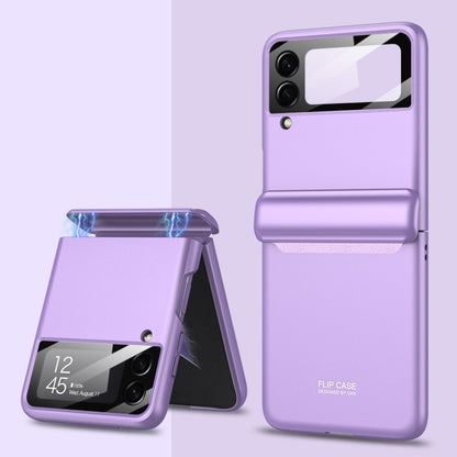 For Samsung Galaxy Z Flip3 5G GKK Magnetic Hinge Full Coverage Phone Case(Purple) - Galaxy Phone Cases by GKK | Online Shopping UK | buy2fix