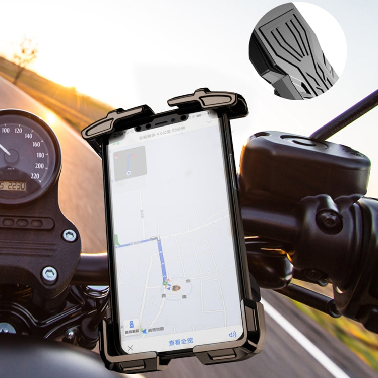 Motorcycle / Bicycle Outdoor Mobile Phone Riding Holder(Black) - In Car by buy2fix | Online Shopping UK | buy2fix