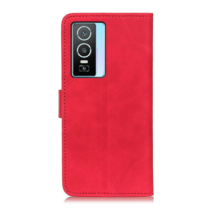 For vivo Y76 5G / Y76s 5G KHAZNEH Retro Texture Horizontal Flip Leather Phone Case(Red) - vivo Cases by buy2fix | Online Shopping UK | buy2fix