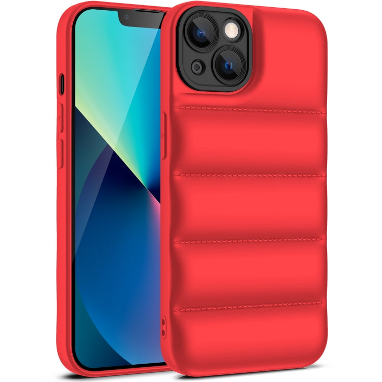 For iPhone 13 mini Eiderdown Airbag Shockproof Phone Case (Red) - iPhone 13 mini Cases by buy2fix | Online Shopping UK | buy2fix