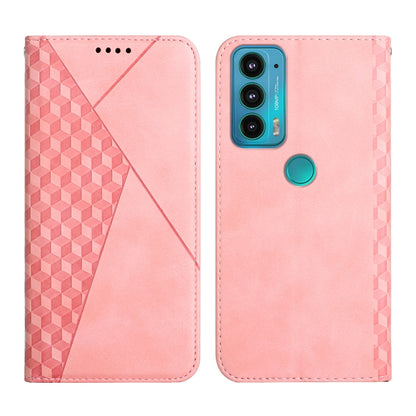 For Motorola Edge 20 Skin Feel Magnetic Leather Phone Case(Rose Gold) - Motorola Cases by buy2fix | Online Shopping UK | buy2fix