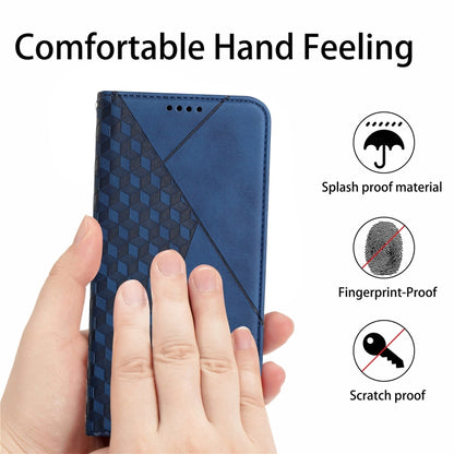 For Motorola Edge 20 Pro Skin Feel Magnetic Leather Phone Case(Blue) - Motorola Cases by buy2fix | Online Shopping UK | buy2fix