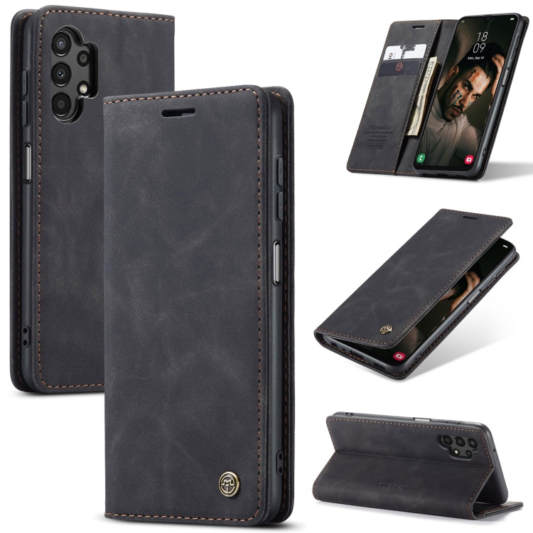 For Samsung Galaxy A13 4G/A13 5G/A04S/A04/M13 5G CaseMe 013 Multifunctional Horizontal Flip Leather Phone Case(Black) - Galaxy Phone Cases by CaseMe | Online Shopping UK | buy2fix