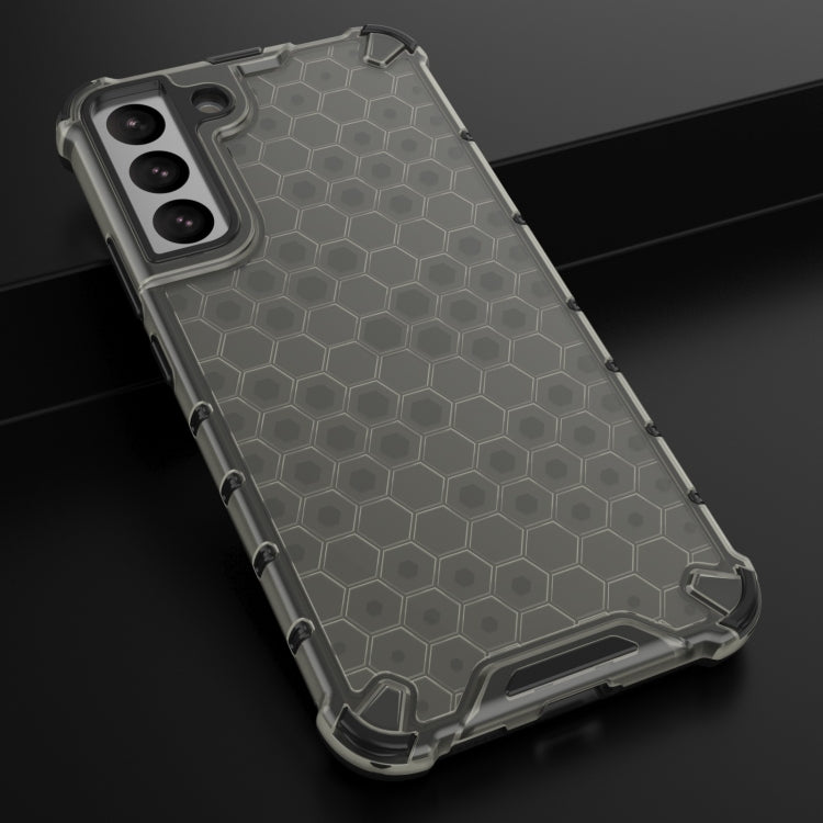 For Samsung Galaxy S22+ 5G Honeycomb PC + TPU Phone Case(Black) - Galaxy S22+ 5G Cases by buy2fix | Online Shopping UK | buy2fix
