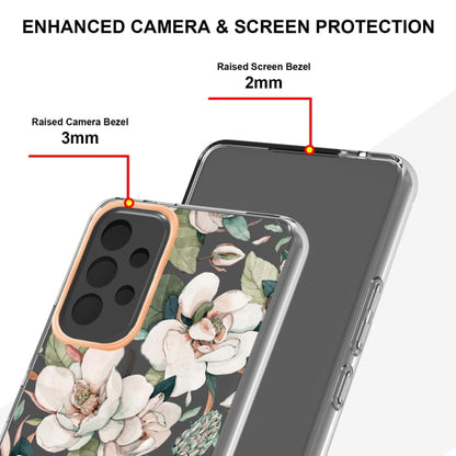 For Samsung Galaxy A53 5G Flowers and Plants Series IMD TPU Phone Case(Green Gardenia) - Samsung Accessories by buy2fix | Online Shopping UK | buy2fix
