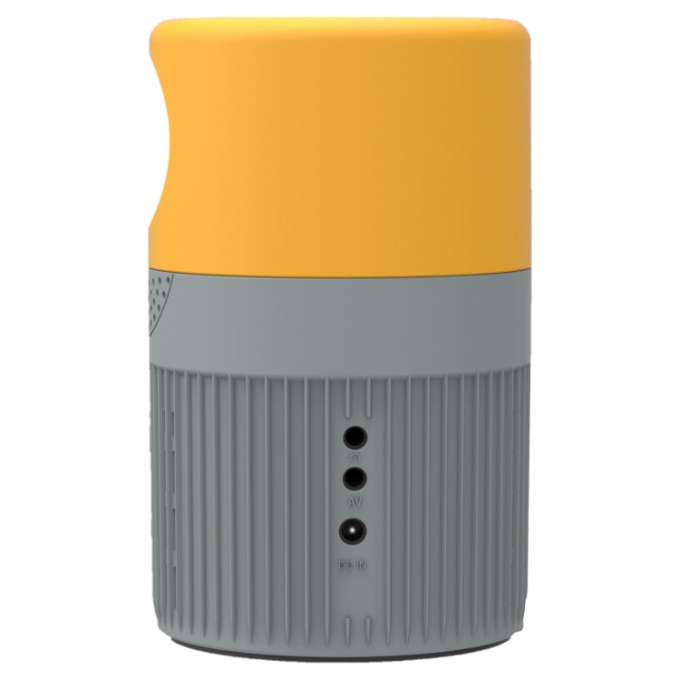 T400 100 inch Screen 3000 Lumens LED Mini Projector, Plug Type:AU Plug(Grey Yellow) - Consumer Electronics by buy2fix | Online Shopping UK | buy2fix