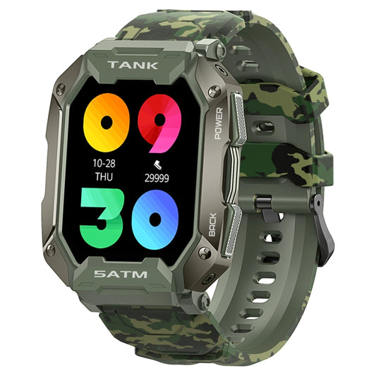 TANK M1 1.72 TFT Screen Smart Watch, Support Sleep Monitoring / Heart Rate Monitoring(Camouflage Green) - Smart Wear by buy2fix | Online Shopping UK | buy2fix