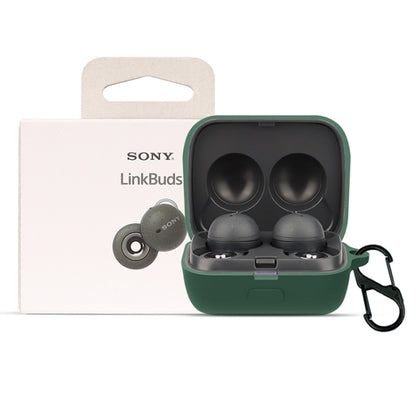 Solid Color Earphone Protective Case For Sony LinkBuds(Matcha Green) - Sony Earphone Case by buy2fix | Online Shopping UK | buy2fix