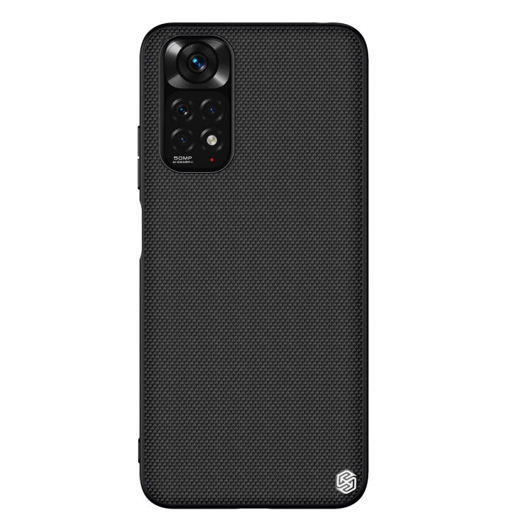 For Xiaomi Redmi Note 11 4G Global NILLKIN 3D Textured Nylon Fiber TPU Phone Case(Black) - Xiaomi Cases by NILLKIN | Online Shopping UK | buy2fix