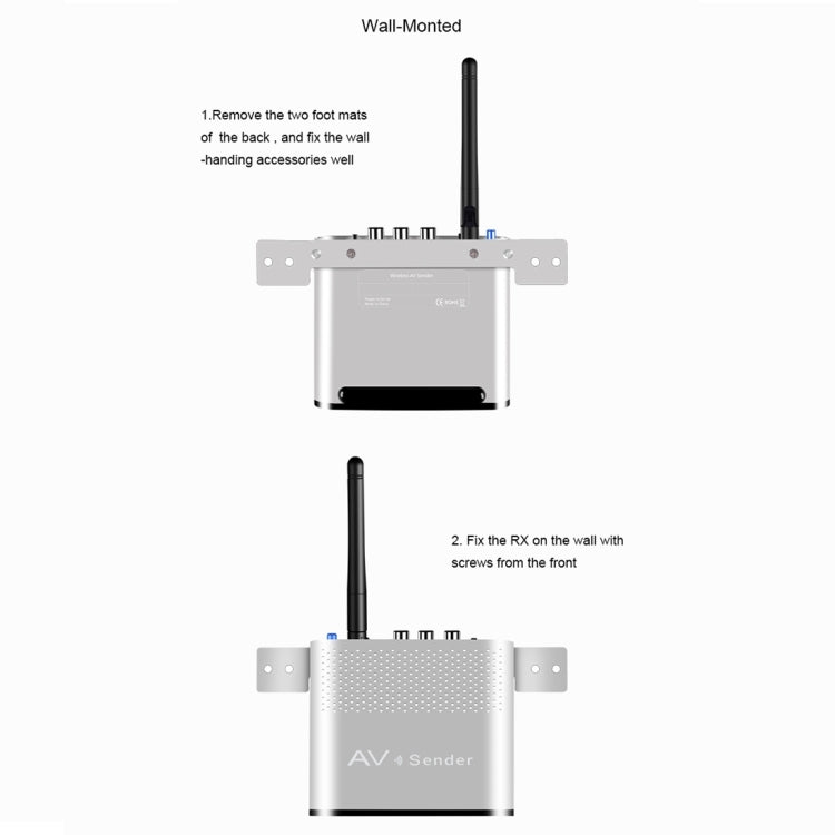 Measy AV530-2 5.8GHz Wireless Audio / Video Transmitter + 2 Receiver, Transmission Distance: 300m, EU Plug - Consumer Electronics by Measy | Online Shopping UK | buy2fix