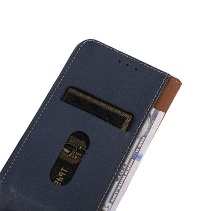 For Samsung Galaxy M53 5G KHAZNEH Nappa Top Layer Cowhide Leather Phone Case(Blue) - Galaxy Phone Cases by buy2fix | Online Shopping UK | buy2fix