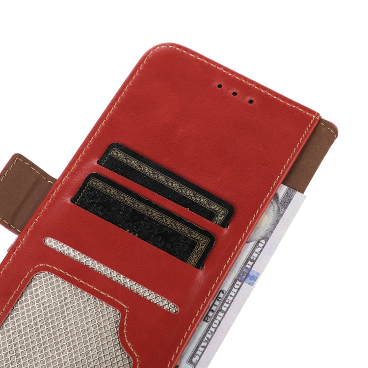 For Samsung Galaxy Xcover6 Pro Crazy Horse Top Layer Cowhide Leather Phone Case(Red) - Galaxy Phone Cases by buy2fix | Online Shopping UK | buy2fix