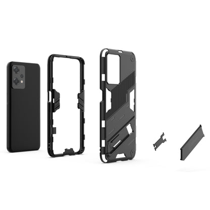 For OnePlus Nord CE 2 Lite 5G/Realme 9 Pro Punk Armor 2 in 1 Shockproof Phone Case with Invisible Holder(Blue) - OnePlus Cases by buy2fix | Online Shopping UK | buy2fix