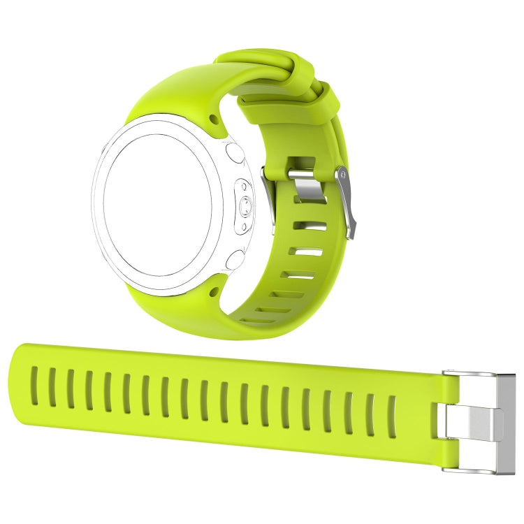 For Sunnto D4 / D4i Novo Diving Watch Silicone Watch Band with Extension Strap(Lime Green) -  by buy2fix | Online Shopping UK | buy2fix