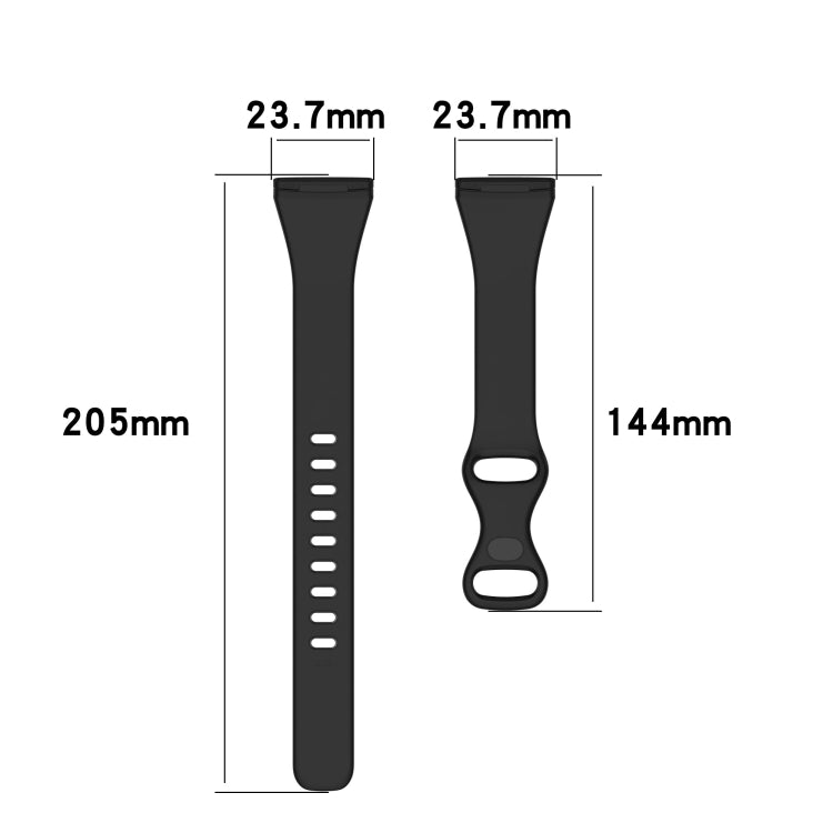 For Fitbit Versa 4 / Versa 3 / Sense Universal TPU Watch Band, Size:L(Rock Grey) - Smart Wear by buy2fix | Online Shopping UK | buy2fix