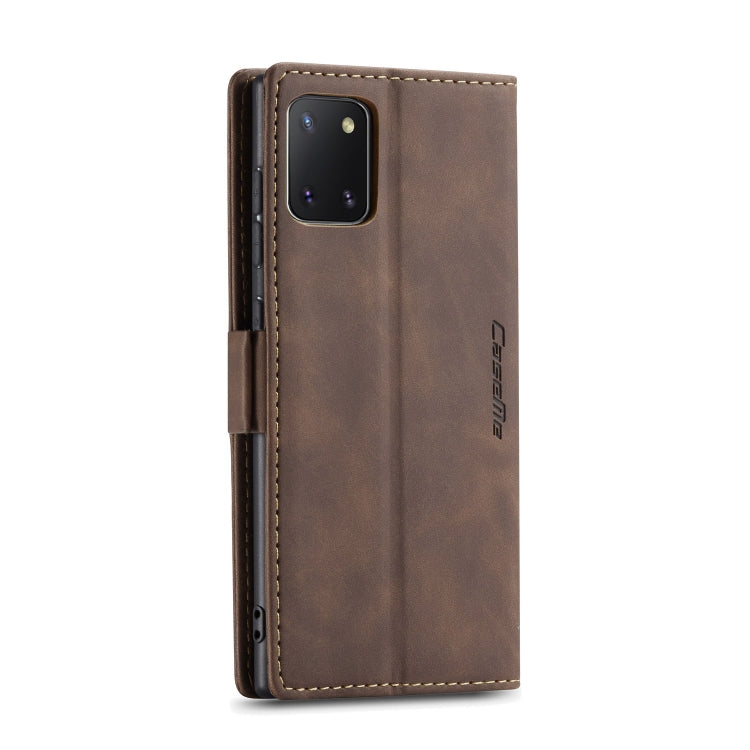 For Galaxy A81 / Note 10 Lite CaseMe Multifunctional Horizontal Flip Leather Case, with Card Slot & Holder & Wallet(Coffee) - Galaxy Phone Cases by CaseMe | Online Shopping UK | buy2fix