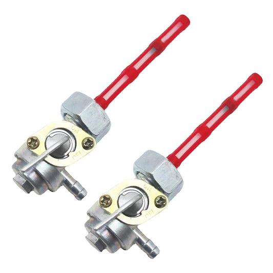 2 PCS Motorcycle Fuel Tap Valve Petcock Fuel Tank Gas Switch for Honda CB400/CB500/CB550/CB750(Red) - In Car by buy2fix | Online Shopping UK | buy2fix