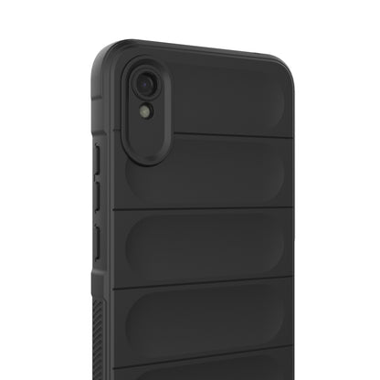 For Xiaomi Redmi 9A Magic Shield TPU + Flannel Phone Case(Grey) - Xiaomi Cases by buy2fix | Online Shopping UK | buy2fix