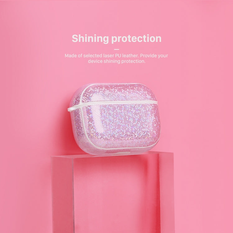 NIILLKIN Anti-fall PU + TPU Shining Protection Glitter Case for AirPods Pro(Black) - For AirPods Pro by NILLKIN | Online Shopping UK | buy2fix