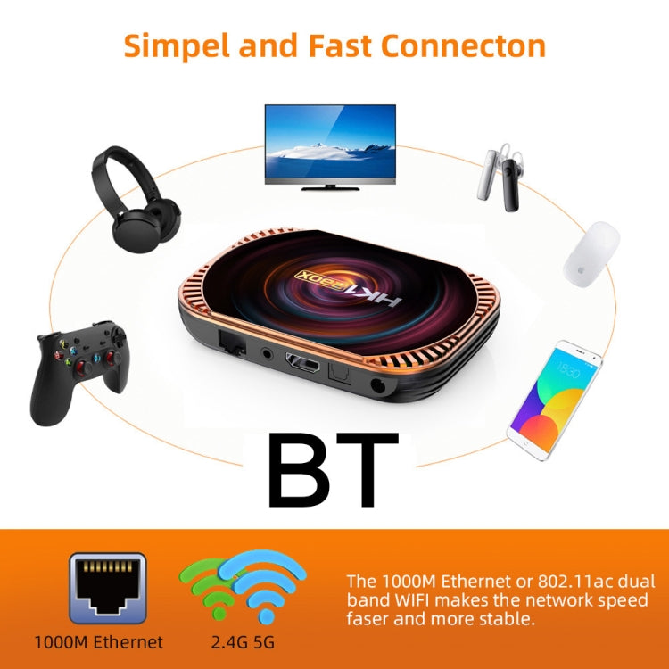 MECOOL HK1RBOX X4 4K TV Box, Android 11 Amlogic S905X4 CPU with RC 4GB+32GB(US Plug) - Amlogic S905 by MECOOL | Online Shopping UK | buy2fix