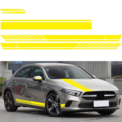 D-936 Stripe Pattern Car Modified Decorative Sticker(Yellow) - In Car by buy2fix | Online Shopping UK | buy2fix