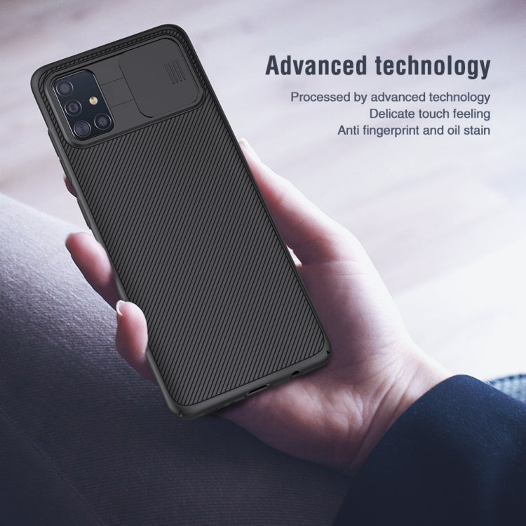 For Galaxy A51 NILLKIN Black Mirror Series PC Camshield Full Coverage Dust-proof Scratch Resistant Mobile Phone Case(Black) - Galaxy Phone Cases by NILLKIN | Online Shopping UK | buy2fix