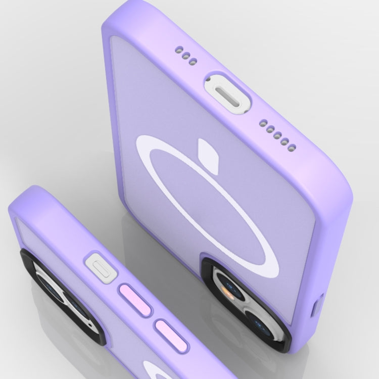 For iPhone 14 Pro Magsafe Magnetic Phone Case(Light Purple) - iPhone 14 Pro Cases by buy2fix | Online Shopping UK | buy2fix