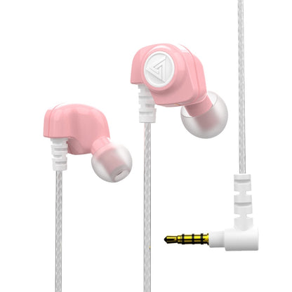 QKZ SK5 In-ear Subwoofer Wire-controlled Music Earphone with Mic(Pink) - In Ear Wired Earphone by QKZ | Online Shopping UK | buy2fix