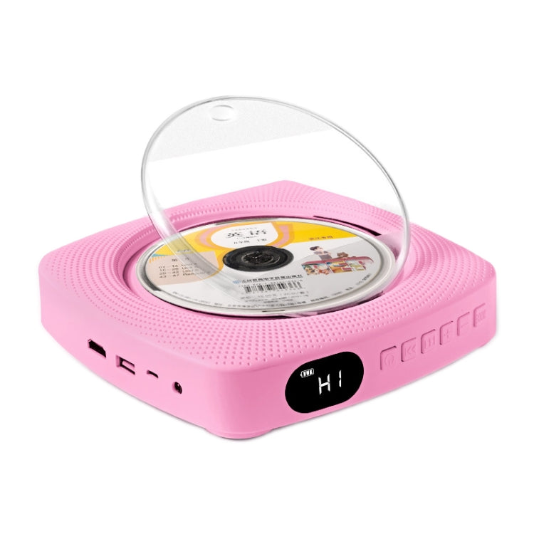 Kecag KC-609 Wall Mounted Home DVD Player Bluetooth CD Player, Specification:DVD/CD+Connectable TV  + Plug-In Version(Pink) - DVD & LCD Player by Kecag | Online Shopping UK | buy2fix