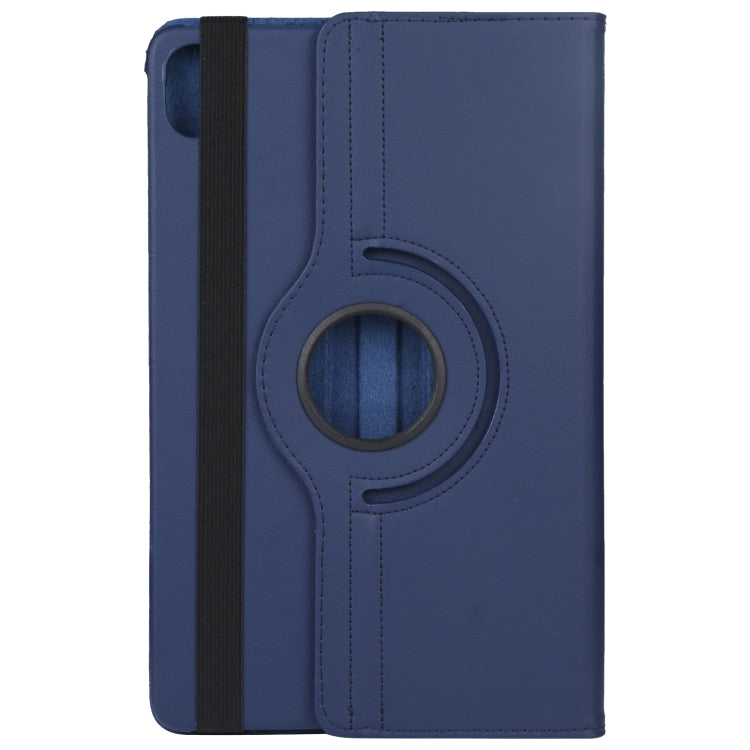 For Honor Pad 8 360 Degree Rotation Litchi Texture Flip Leather Tablet Case(Blue) - For Huawei by buy2fix | Online Shopping UK | buy2fix