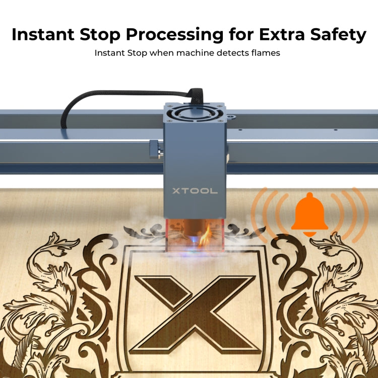 XTOOL D1 Pro-10W High Accuracy DIY Laser Engraving & Cutting Machine, Plug Type:US Plug(Metal Gray) - DIY Engraving Machines by XTOOL | Online Shopping UK | buy2fix