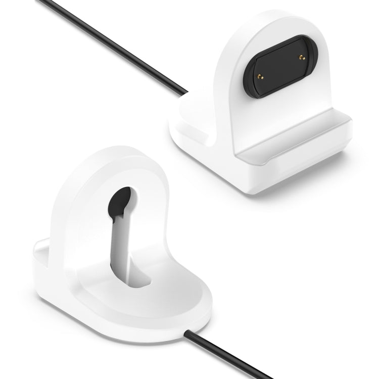 For Amazfit Bip 3 Silicone Stand without Charging Cable(White) - Smart Wear by buy2fix | Online Shopping UK | buy2fix