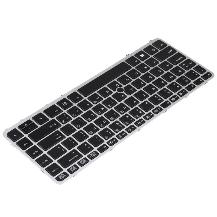 For HP EliteBook 840 G1 US Version Keyboard with Backlight and Pointing(Silver) - Computer & Networking by buy2fix | Online Shopping UK | buy2fix