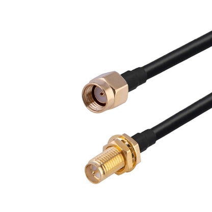 RP-SMA Male to RP-SMA Female RG174 RF Coaxial Adapter Cable, Length: 1m - Connectors by buy2fix | Online Shopping UK | buy2fix