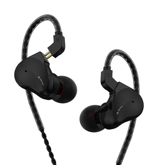 CVJ Mirror Hybrid Technology HiFi Music Wired Earphone No Mic(Black) - In Ear Wired Earphone by CVJ | Online Shopping UK | buy2fix