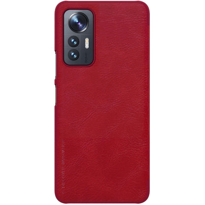 For Xiaomi 12 Lite NILLKIN QIN Series Crazy Horse Texture Leather Phone Case(Red) - Xiaomi Cases by NILLKIN | Online Shopping UK | buy2fix