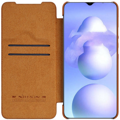 For Xiaomi Poco M4 5G NILLKIN QIN Series Crazy Horse Texture Leather Phone Case(Brown) - Xiaomi Cases by NILLKIN | Online Shopping UK | buy2fix