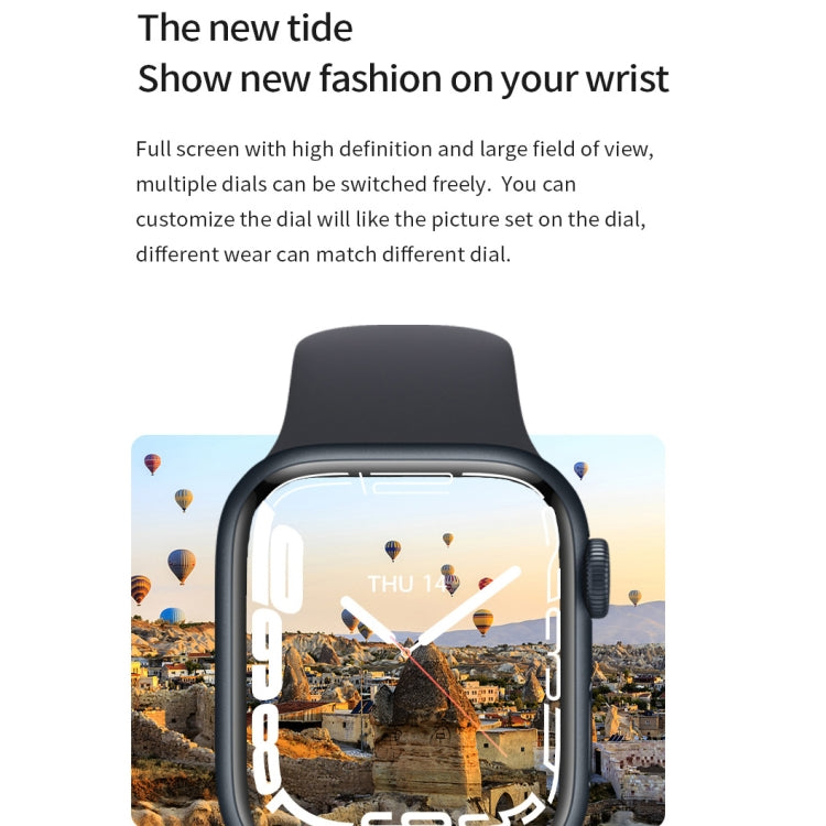 Watch 8 Max 1.85 inch Wireless Charging Bluetooth Call NFC Smartwatch(Pink) - Smart Wear by buy2fix | Online Shopping UK | buy2fix