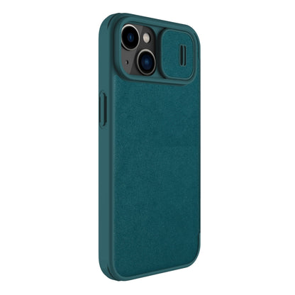 For iPhone 14 Plus  NILLKIN QIN Series Pro Leather Phone Case(Green) - iPhone 14 Plus Cases by NILLKIN | Online Shopping UK | buy2fix