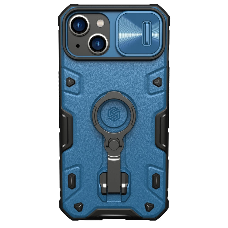 For iPhone 14 Plus  NILLKIN Shockproof CamShield Armor Protective Case(Blue) - iPhone 14 Plus Cases by NILLKIN | Online Shopping UK | buy2fix