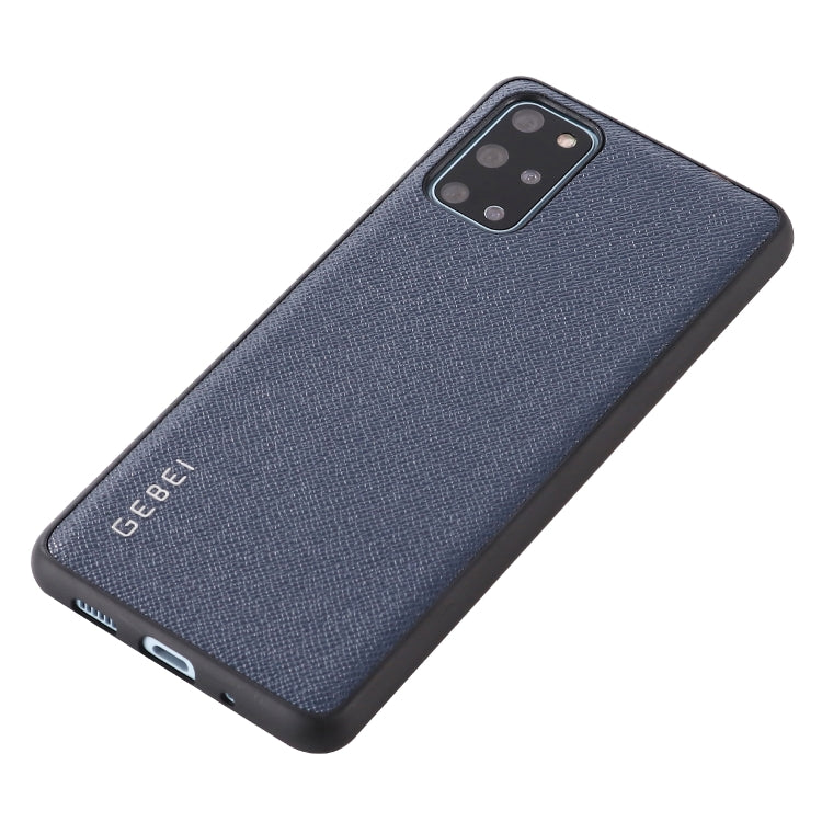 For Galaxy S20 Ultra GEBEI Full-coverage Shockproof Leather Protective Case(Blue) - Galaxy Phone Cases by GEBEI | Online Shopping UK | buy2fix