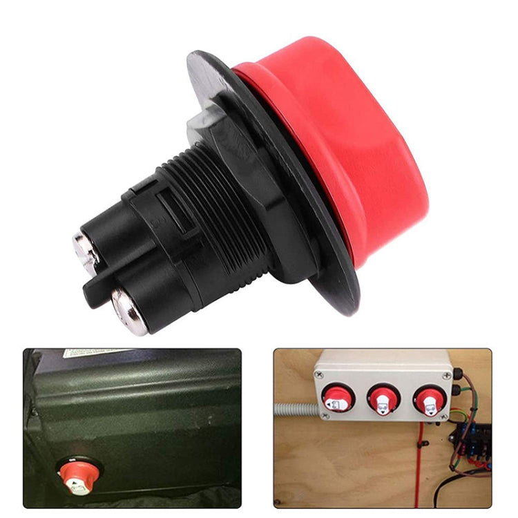 200A 6AWG Car Yacht Battery Selector Isolator Disconnect Rotary Switch Cut With Power Cord - In Car by buy2fix | Online Shopping UK | buy2fix