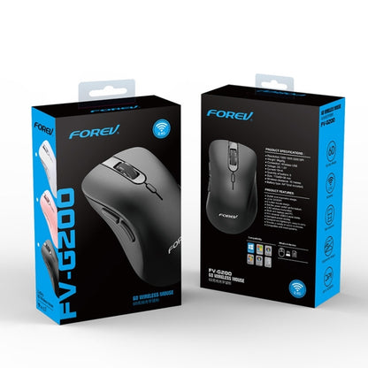 FOREV FV-G200 Wireless Ergonomic Vertical Side Button Mouse(Black) - Wireless Mice by buy2fix | Online Shopping UK | buy2fix