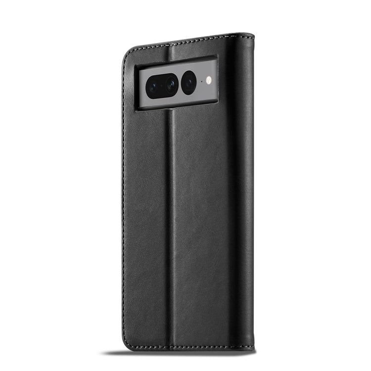 For Google Pixel 7 LC.IMEEKE Calf Texture Horizontal Flip Leather Case(Black) - Google Cases by LC.IMEEKE | Online Shopping UK | buy2fix